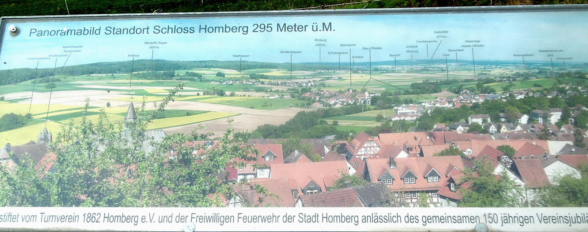 D35315 Das Schloss zu Homberg/Ohm Pedestrial