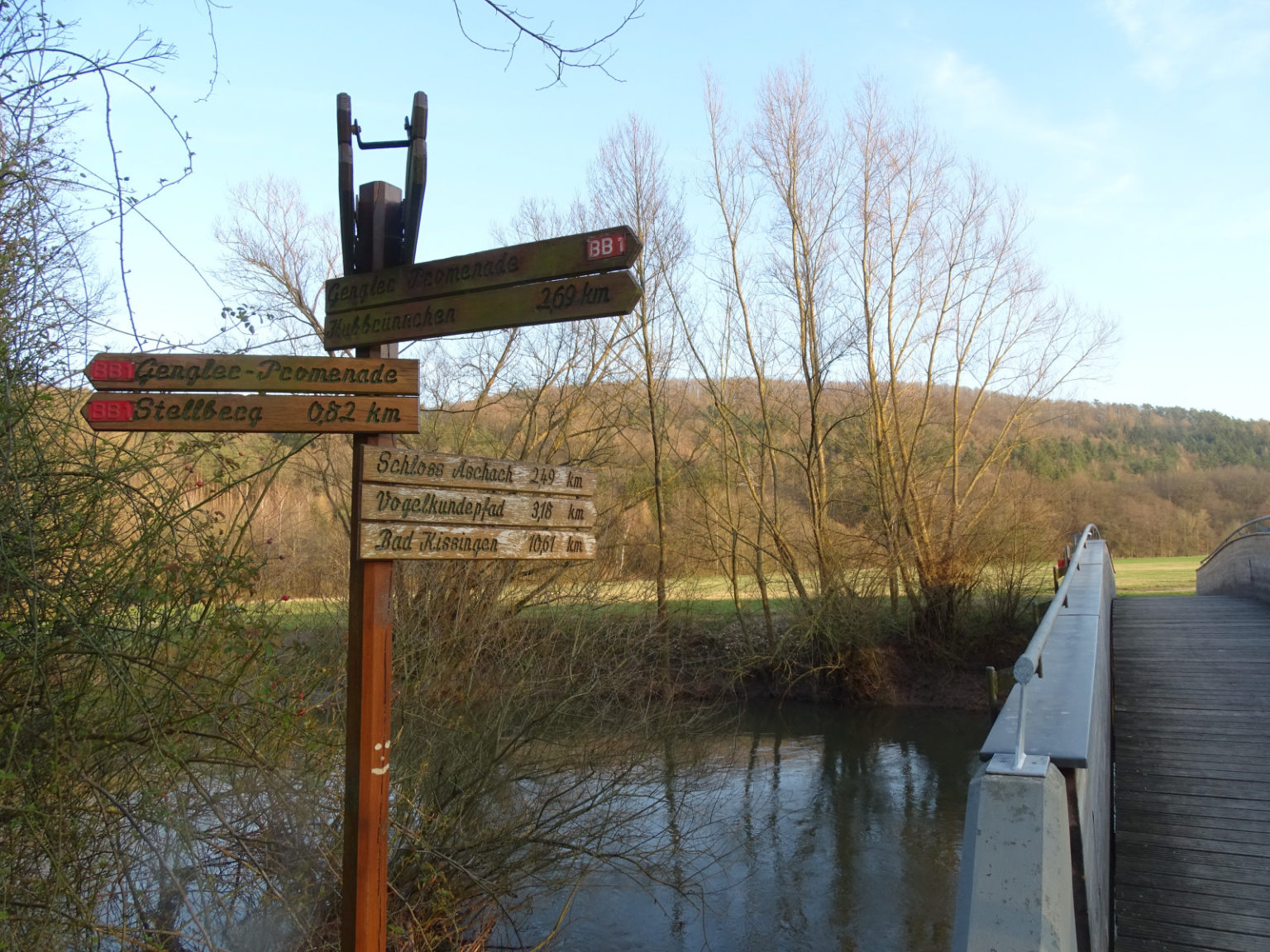D97708 Wandern in und um Bad Bocklet (1) Pedestrial
